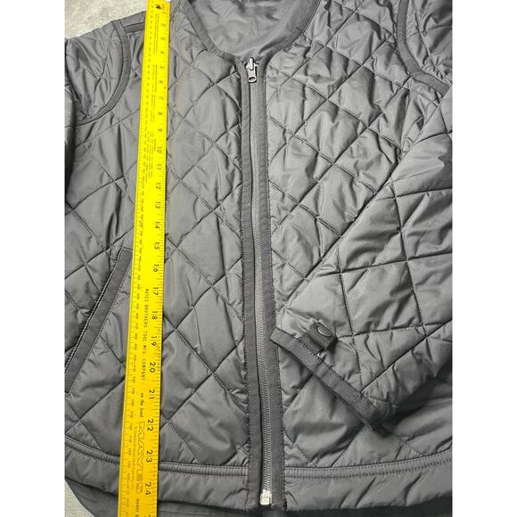 Athleta Quilted Jacket Size Medium Black - Picture 4 of 7